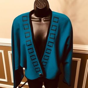 Women’s Jade Green Sweater by Eleanor P. Brenner